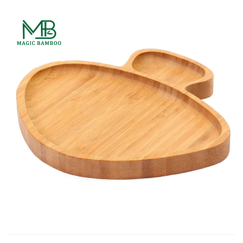 Customized Designs Suction Plate for Toddlers Multifunctional Bamboo Baby Dinner Tray