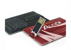 Quality Custom Print Credit Card Pen Drive 1GB Waterproof Memory Stick Colorful and Slim wholesale