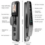3D Face Recognition Smart Door Lock Tuya WiFi Fingerprint Passcode IC Card