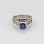 925 Sterling Silver 6mm CZ Diamonds Engagement Wedding Ring(R283)