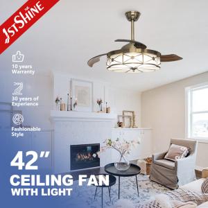 Quality Smart Decorative Invisible Bladeless Neon Chandelier Ceiling Fan for Home Hotel Office wholesale