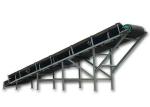 Chemicals Steep Reversible Inclined Belt Conveyor Non Deviation Lightweight