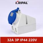 IP44 16A 32A IEC Waterproof Industrial Power Socket Surface Mounted