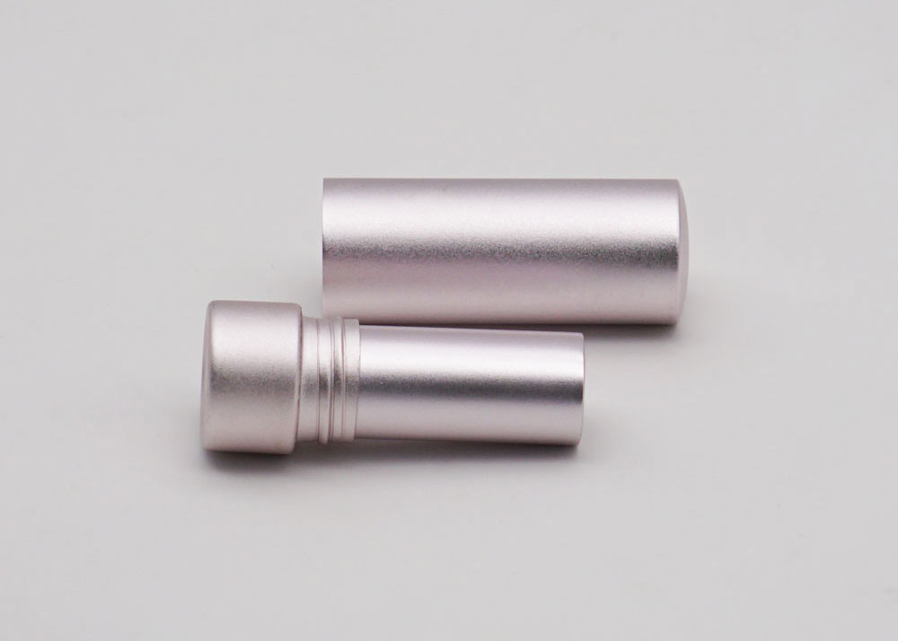 Press Pop Aluminum Cylinder Empty Lipstick Tube Containers