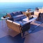 Hotel Restaurant Banquet Home and Coffee Rattan/Wicker Frame Outdoor Patio