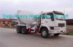 Sinotruk SWZ 340hp Concrete Mixer Trucks 10cbm , 8X4 Manual Truck Mixer