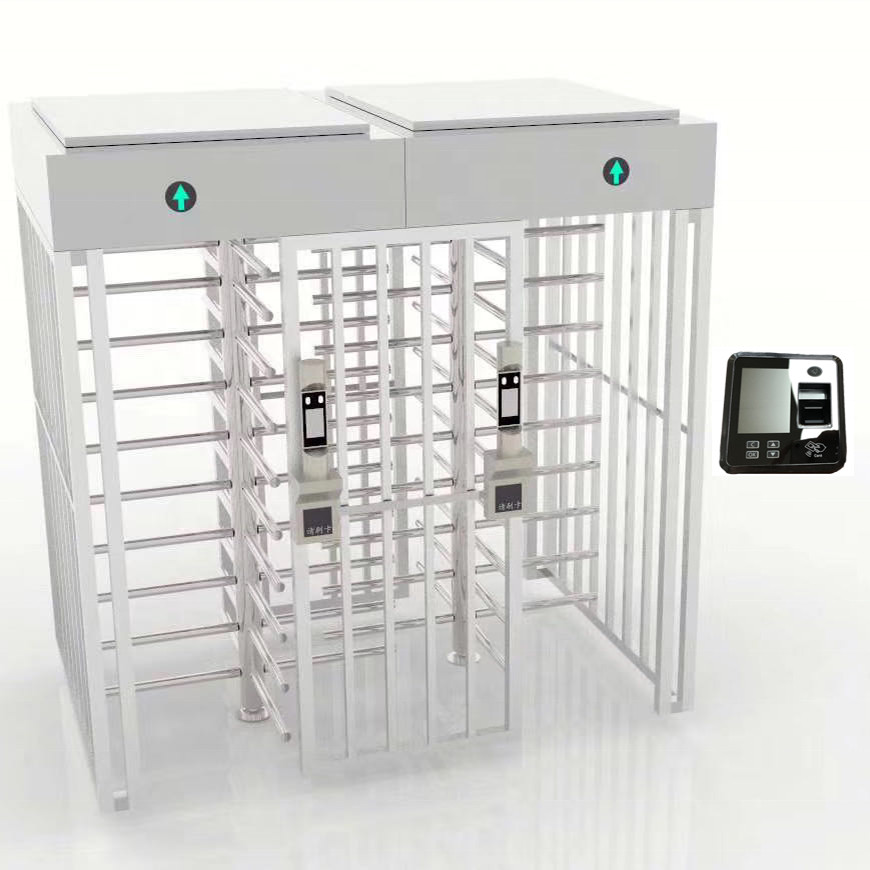 Brushed Motor Full Height Optical Turnstiles Gate Resistance Weather Vandalism