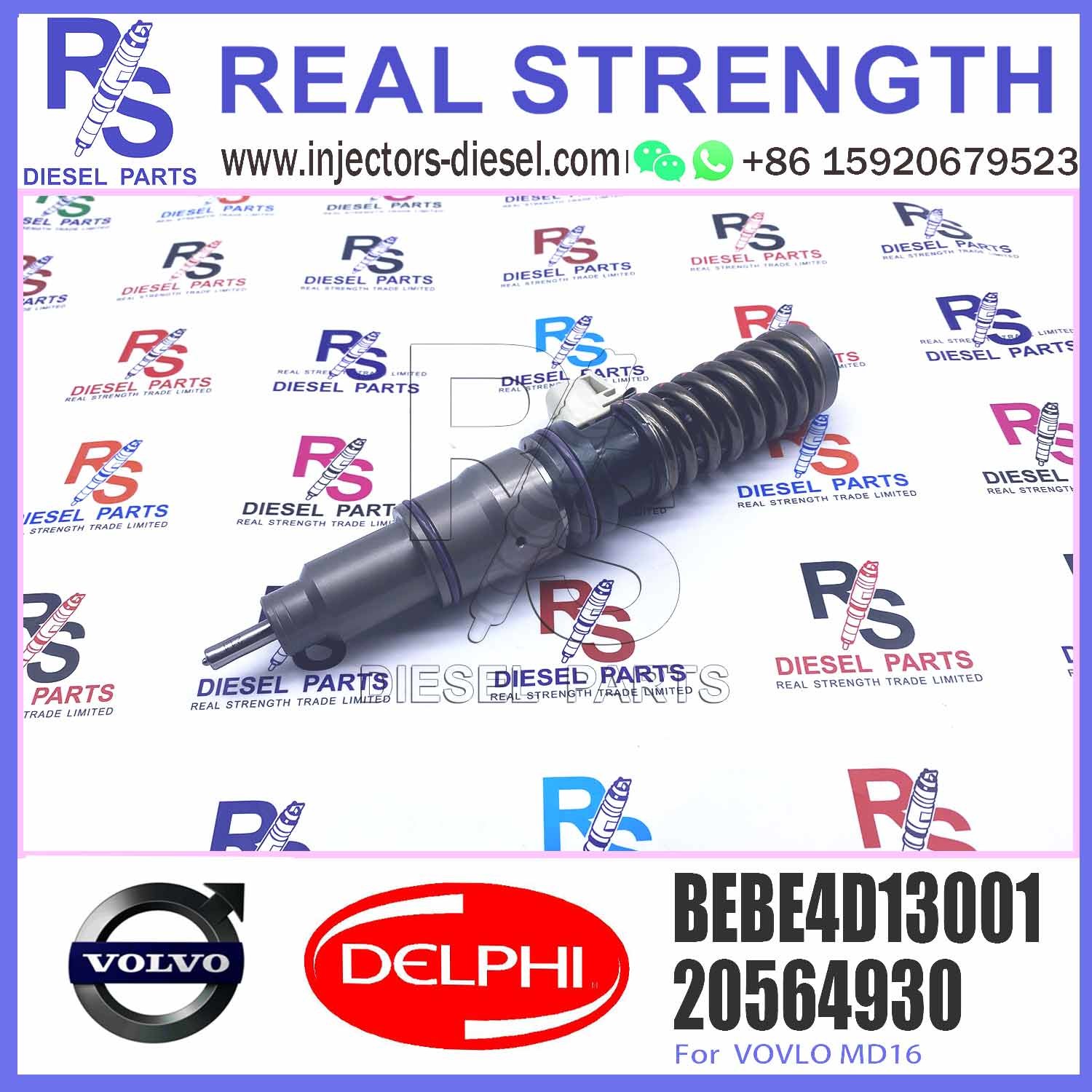High Quality Diesel Fuel Injector 20564930 BEBE4D13001 For VOVLO MD16