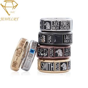Quality 316L Stainless Steel Custom Made Class Rings wholesale