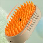 Pet Hair Removal Steam Brush Grooming 3 In 1 Folder Handle Comb De-fluffing Cat