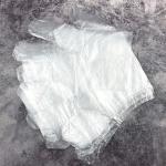 Sanitary Transparent Food Hanling Gloves / Clear Disposable Plastic Cooking