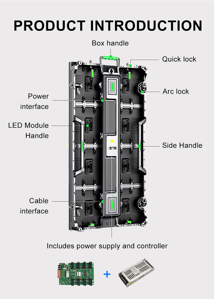 Indoor Rental LED Display P2.5 P3 P4 Concert Led Screen Rental RGB SMD 3.9mm Video Wall With 1000cd/M2 Brightness