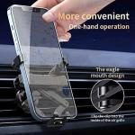 ABS PVC Multifunctional Phone Holder Shockproof Car Air Vent Mount 90mm width