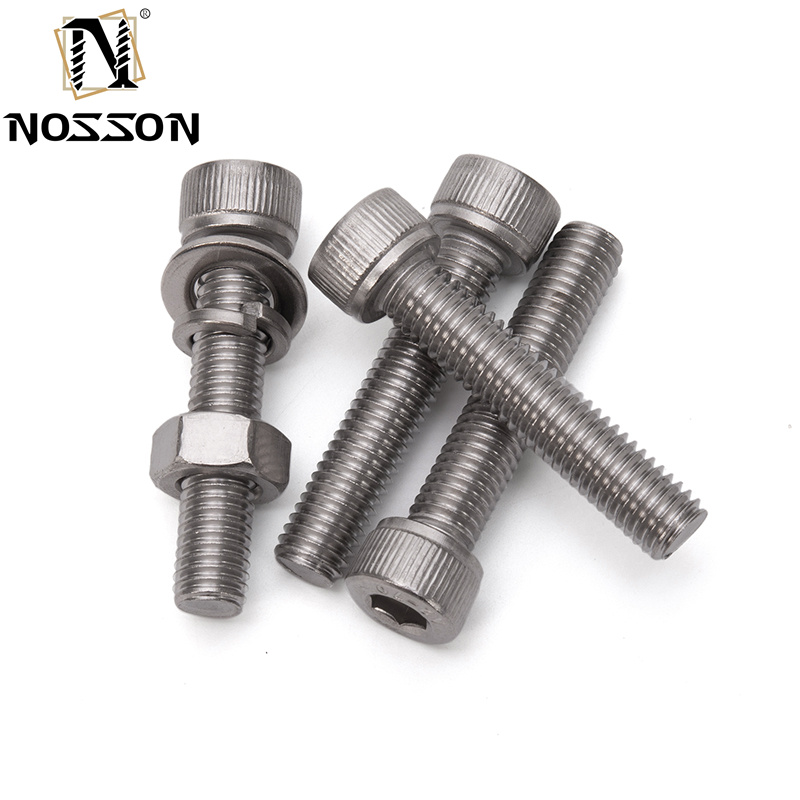 Stainless Steel M3 14mm Inner Hexagonal Screws Full Thread DlN912 Cup Head Socket Hex Bolts Metric Measurement Plain Finish