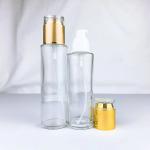 gold glass set packaging skin care lotion bottle face cream jars