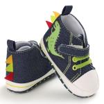 Wholesale Cheap Canvas Dinosaur animal prewalker outdoor antislip boy baby shoes