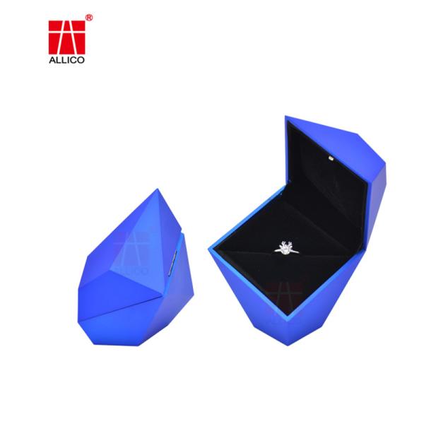 Custom Logo Velvet Jewelry Box Luxury Earring Bracelet Necklace Ring Box Jewelry