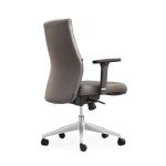 Modern Home Cow Leather Office Swivel Chair Pvc Upholstery
