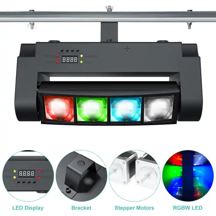 Mini Spider 8*3w Rgbw Led Club Light Dmx 512 Moving Head Wash Light Bar Disco Dj