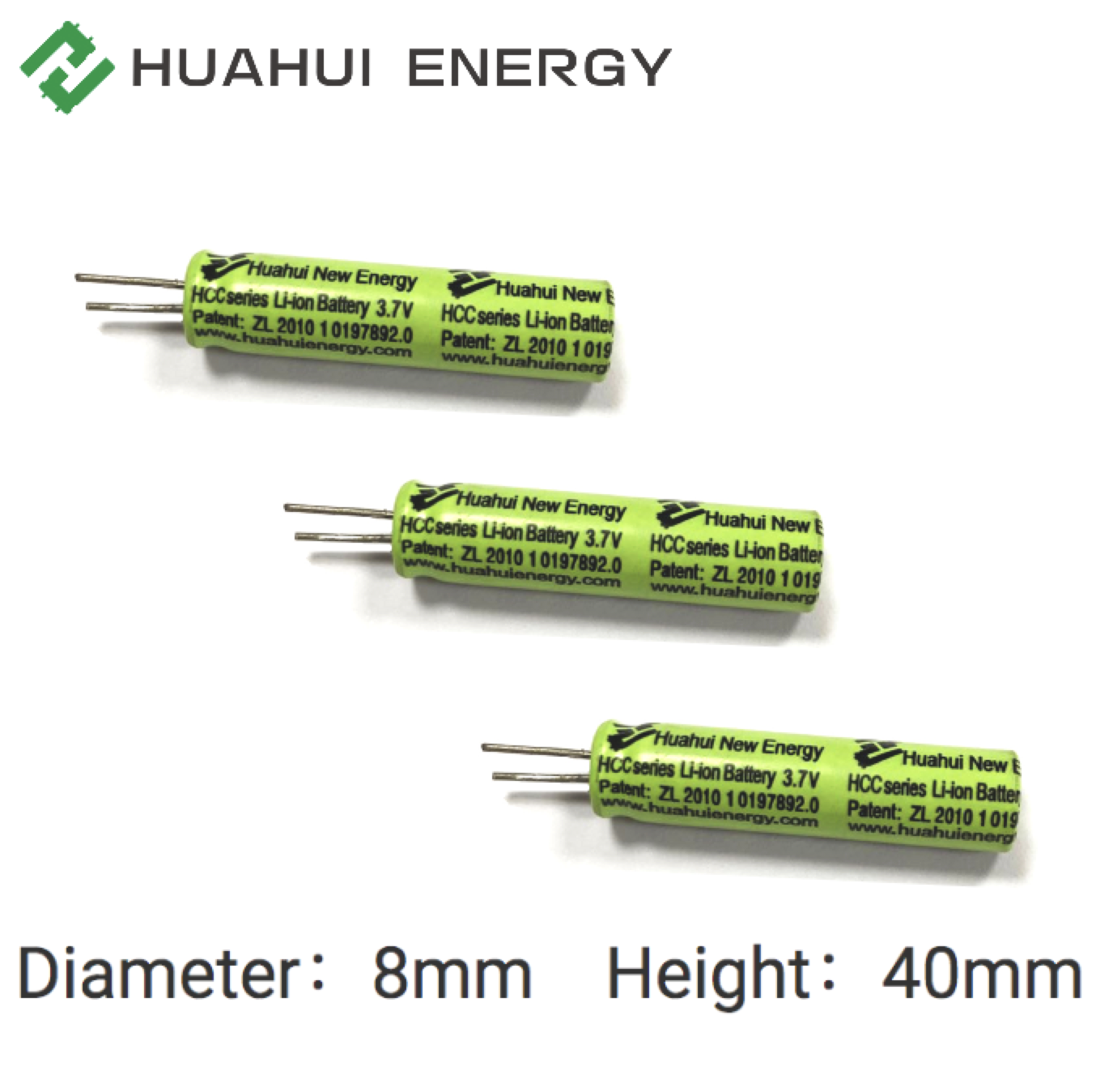 UL Certificated Lithium Ion Battery Cell Rechargeable HCC0840 170mah 3.7 V Battery