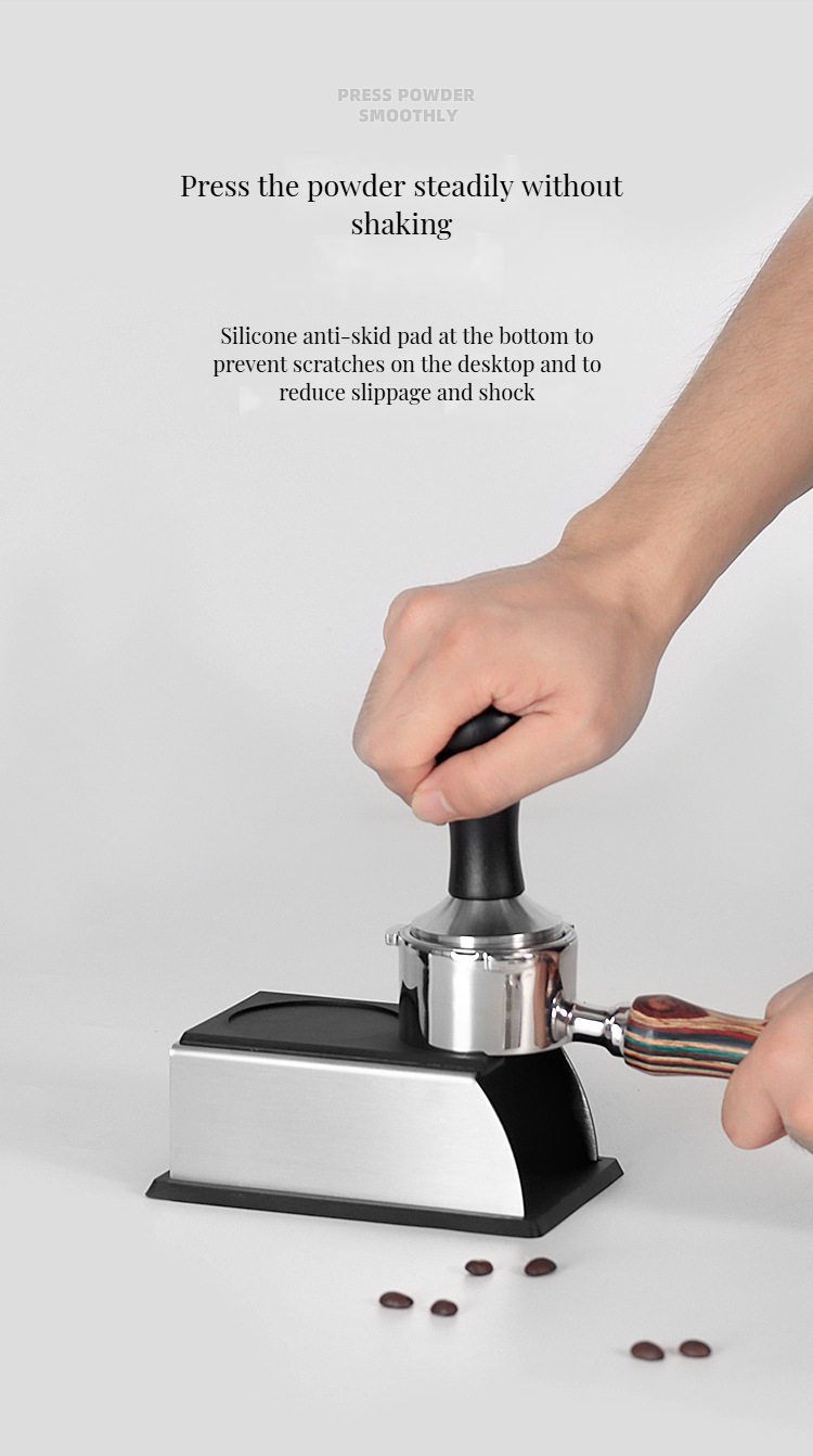 Solid Wood and Stainless Steel The Perfect Combination for Black Coffee Maker Tray