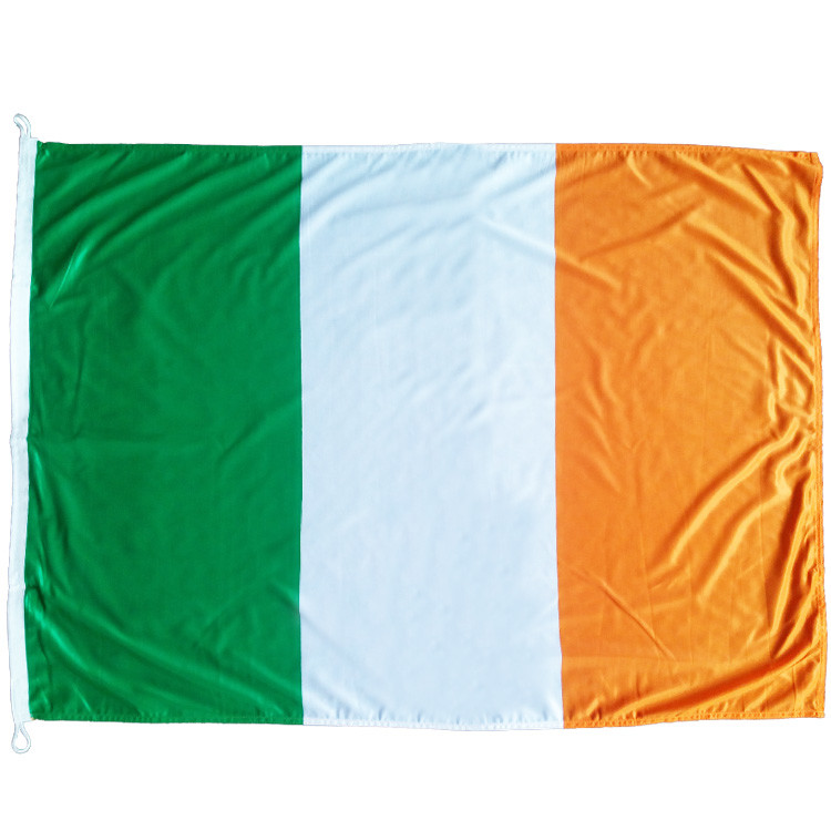 Ireland Flagolden national screen printed high quality