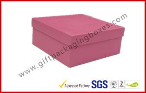 Quality Rigid Luxury Pink Gift Boxes Matt Lamination , jewelry gift boxes wholesale