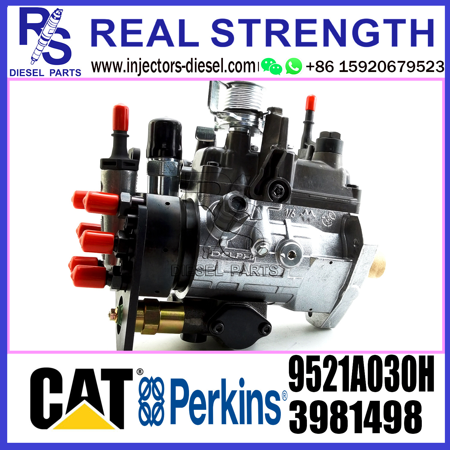 DELPHI 6-cylinder 9521A030H 3981498 Diesel Fuel Injector Pump assembly 9521A030H 3981498 for Perkins engine