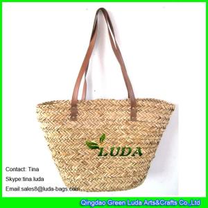 Quality LUDA beach bags for women seagrass straw madke ladies beach straw bag wholesale