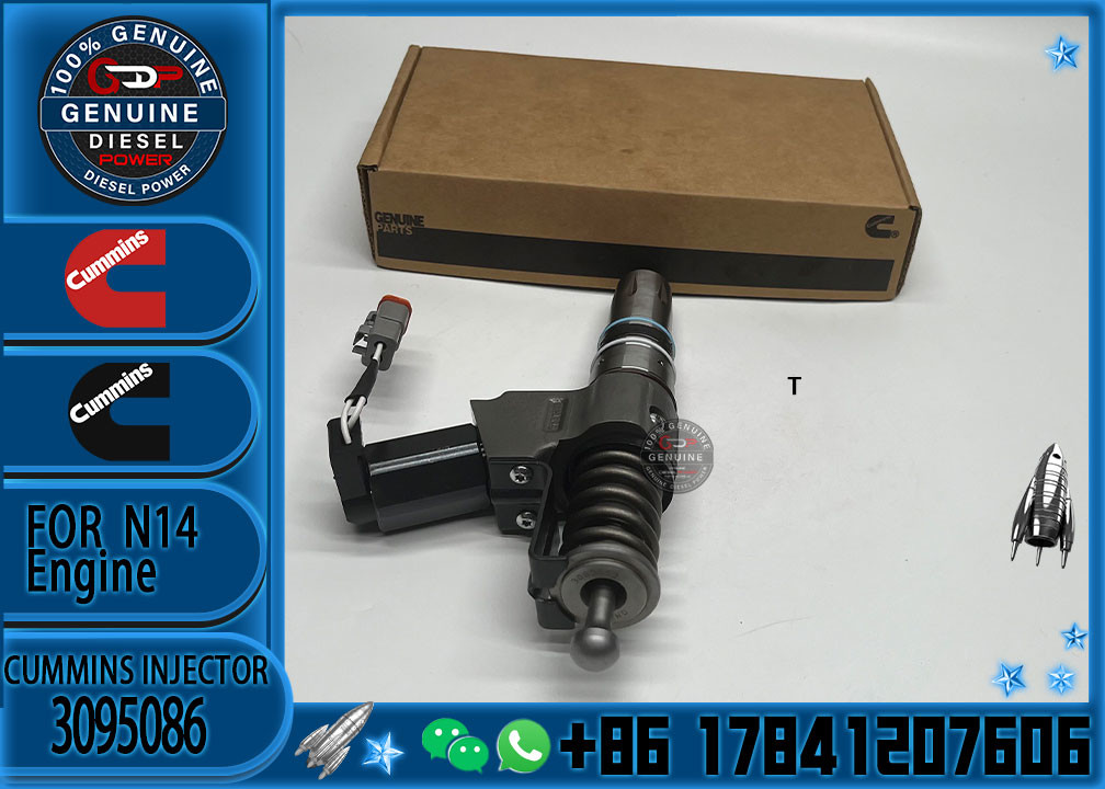 Common rail injector fuel injecto 3411766 3087733 3083846 3095086 for N14 Excavator