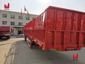 Quality Cattle 60t Truck Semi Trailers Heavy Fence Semi Trailer wholesale