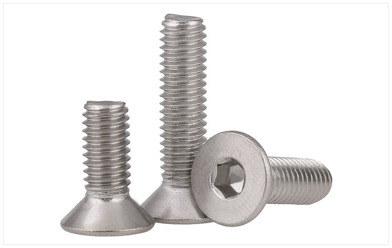 316 Stainless Steel Hex Drive Flat Head Screws Socket Drive Countersunk Head Screws Allan Drive Screws