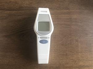 Quality Luminous Display Digital Lcd Fever Thermometer , White Digital Temperature Gun wholesale
