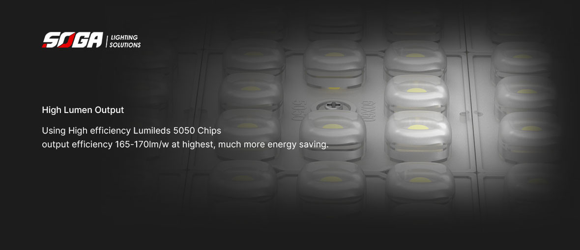 10kv High Lumen Led Street Light 100 Watt Waterproof 5000K CCT