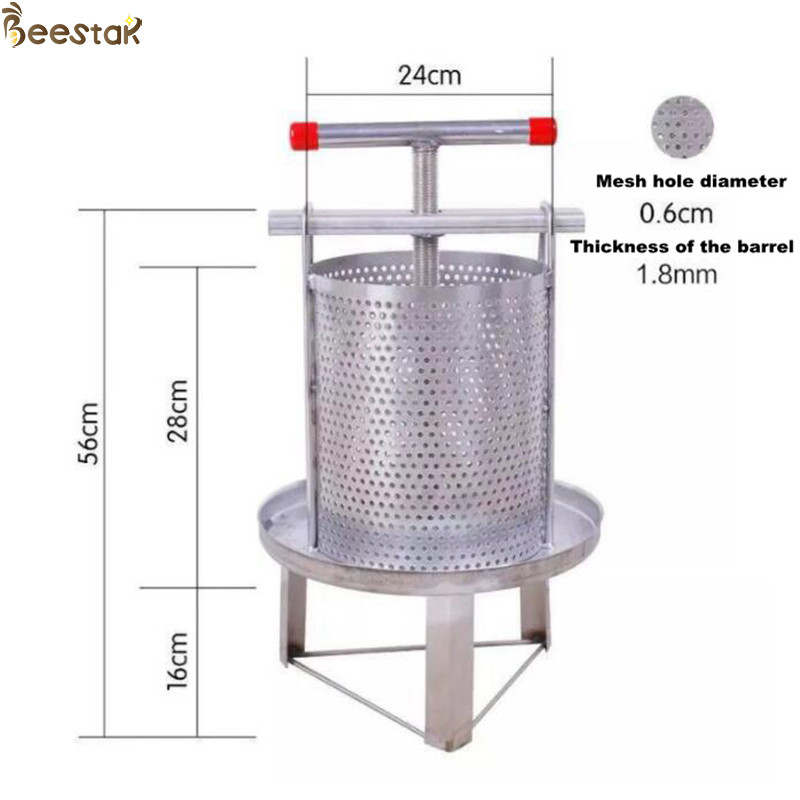 SS Manual Bee Wax Honey Press Machine Beekeeping Equipment