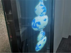 Quality Indoor Curtain Window TV Glass Transparent LED Screen P16 Fixed Installation 3906Dot/M2 wholesale