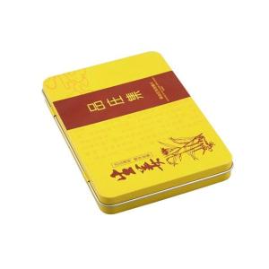 Quality Tinplated Cigar Tin Box with Lid , CYMK Printed Outside Airtight Tin Box wholesale