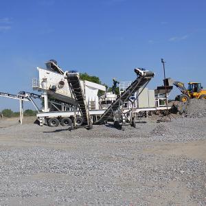 Quality AC Motor Mobile Jaw Crusher , Rock Crushing Machine 100-120t/h For Stone Crusher Plant wholesale