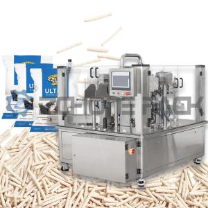 Quality Cat Litter Packaging Machine Granule Solid Intelligent Weighing Discharging Sealing Dust Sweeping Vacuuming wholesale