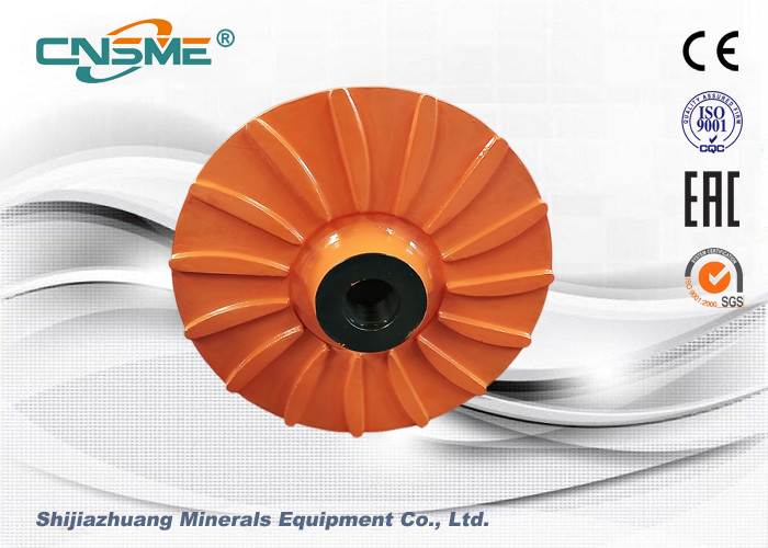 6 Inch Metal Lined Slurry Pump Parts Centrifugal High Chrome Alloy Impeller F6147