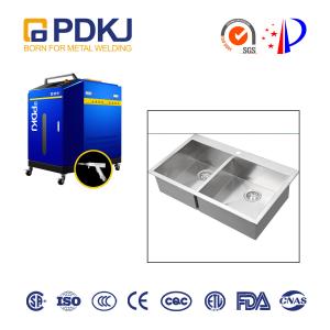 Quality 2kw Continuous Handheld Laser Welding Machine 0.2mm Swing For Stainless Steel Sink wholesale