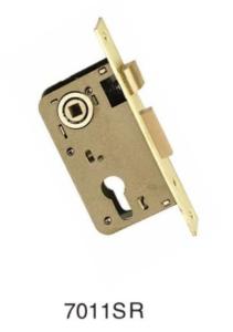 Quality Brass Plated Door Security Mortise Lock Body Steel Round Bolt Cylinder wholesale