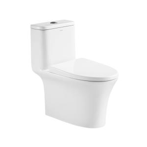 Quality Round Bowl Elongated One Piece Toilets Dual Flush 0.9GPF wholesale