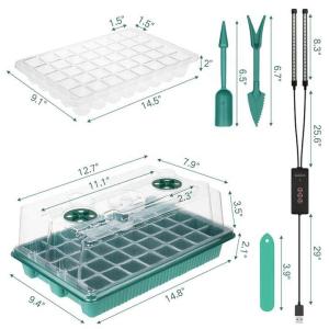Quality Plastic Plant Germination Trays With Lid / Drainage Holes For Successful Seed Germination wholesale
