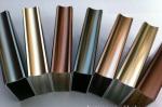 Green Rectangle Powder Coated Aluminum Profiles Customized For Construction ,