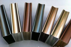 Quality Colourful Powder Coated Aluminium Profile Extrusion Weather Resistance wholesale
