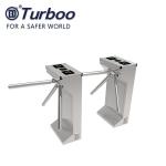 Commercial Access Control Waist High Turnstile Semi - Auto Waterproof Stable