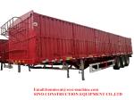 60T Shipping Container Van Curtain Trailer 12R22.5 Tire