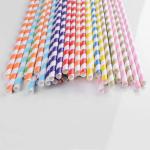 Beverage Wine Drinking Paper Straws Portable Used In Wedding Birthday Party