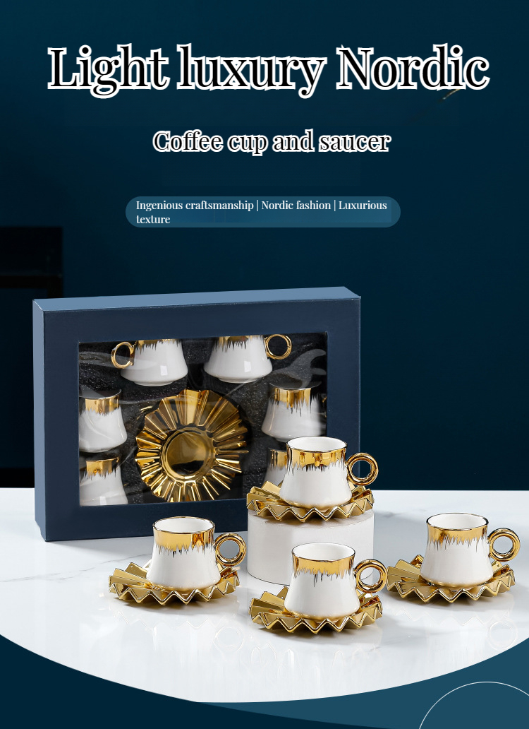 Elegant Coffee Tea Wallpaper Design Ceramic Western Dinner Set for Sustainable Living